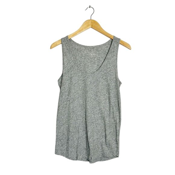 J. Crew Women's Scoop Neck Tank Top in Gray - Sz S - Picture 1 of 5